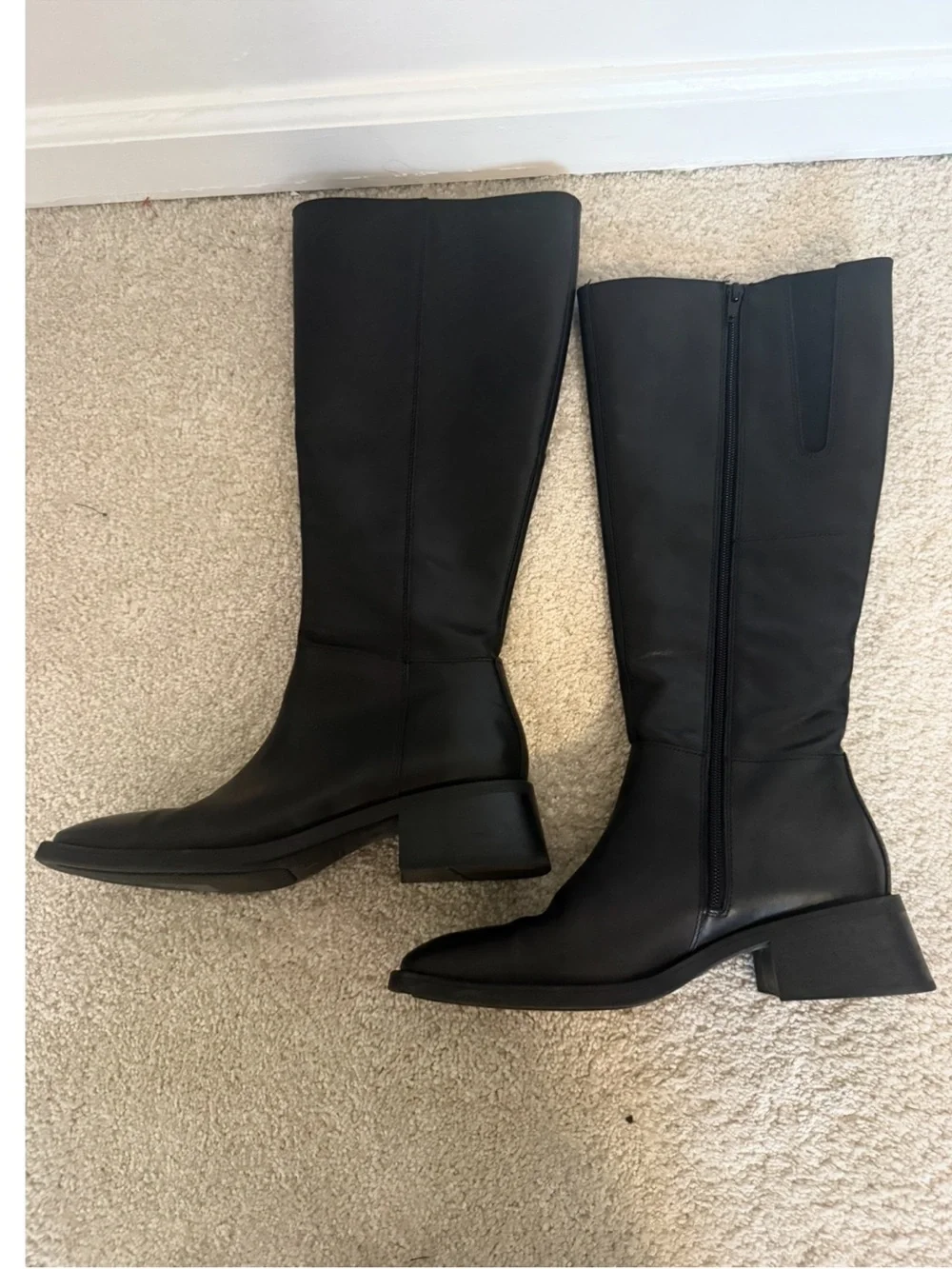 Vagabond Boots Blanca Knee High in Black Leather